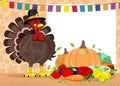 Holiday card for Thanksgiving Day. Royalty Free Stock Photo